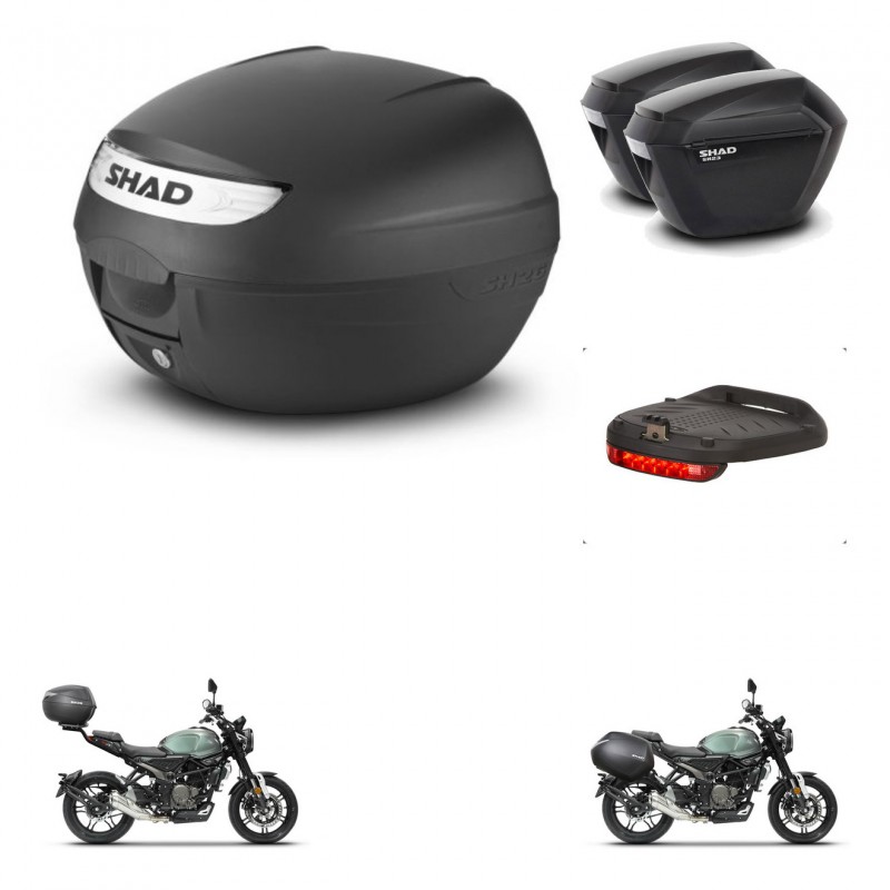 SHAD SH23 suitcases + mounting bracket SH26 trunk accessories KIT-464676