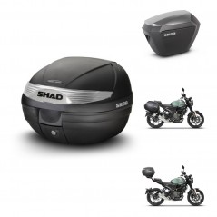 SHAD SH23 alu suitcases + mounting bracket SH29 trunk KIT-464683
