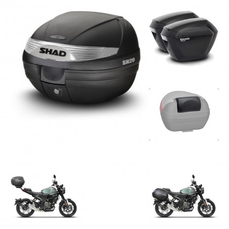 SHAD Maletas sh23 + soporte montaje baul SH29 accesorios KIT-464686