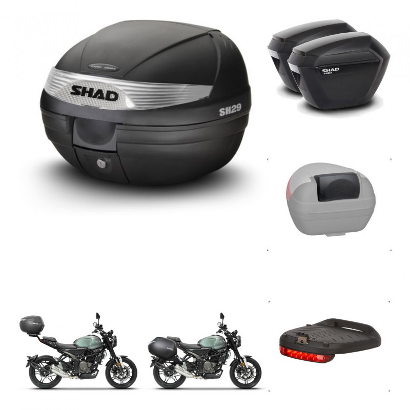 SHAD Maletas sh23 + soporte montaje baul SH29 accesorios KIT-464688