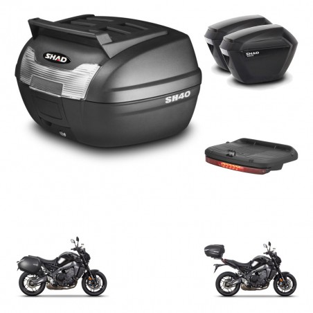 SHAD Maletas sh23 + soporte montaje baul SH40 parrilla superior accesorios KIT-464740