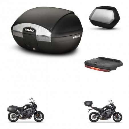 SHAD Maletas SH35 PREMIUM + soporte montaje baul SH45 accesorios KIT-464763