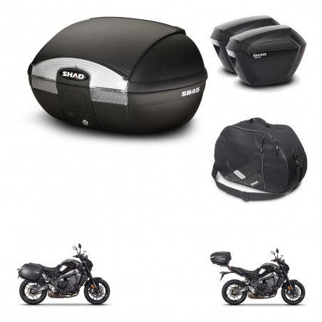 SHAD Maletas sh23 + soporte montaje baul SH45 accesorios KIT-464768