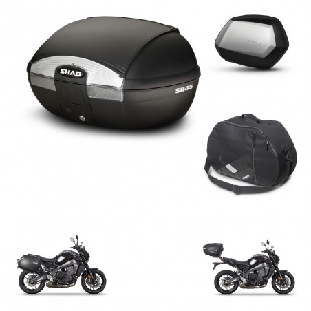 SHAD Maletas SH35 PREMIUM + soporte montaje baul SH45 accesorios KIT-464769