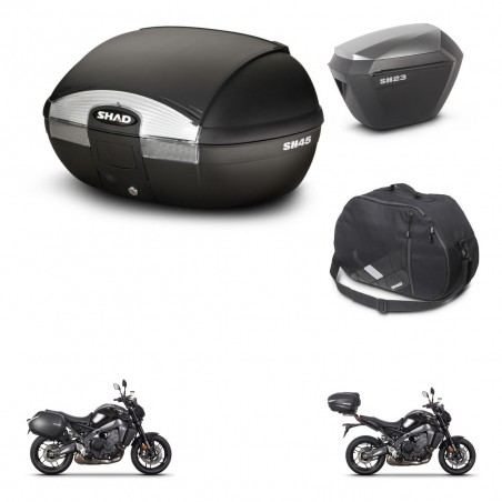 SHAD Maletas sh23 alu + soporte montaje baul SH45 accesorios KIT-464771