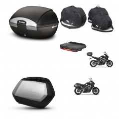 SHAD Maletas SH35 PREMIUM + soporte montaje baul SH45 accesorios KIT-464776