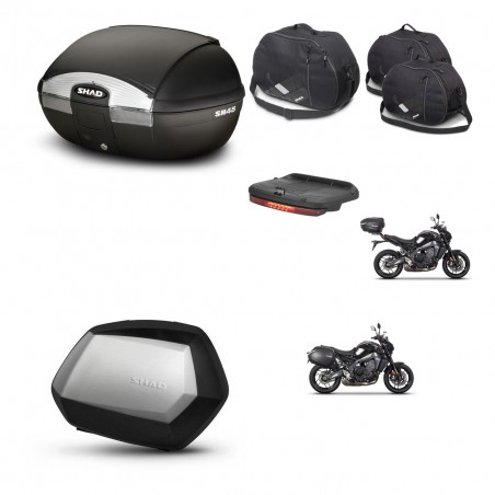 SHAD SH35 PREMIUM suitcases + mounting bracket SH45 trunk accessories KIT-464776