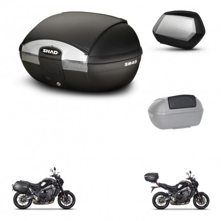SHAD Maletas SH35 PREMIUM + soporte montaje baul SH45 accesorios KIT-464781