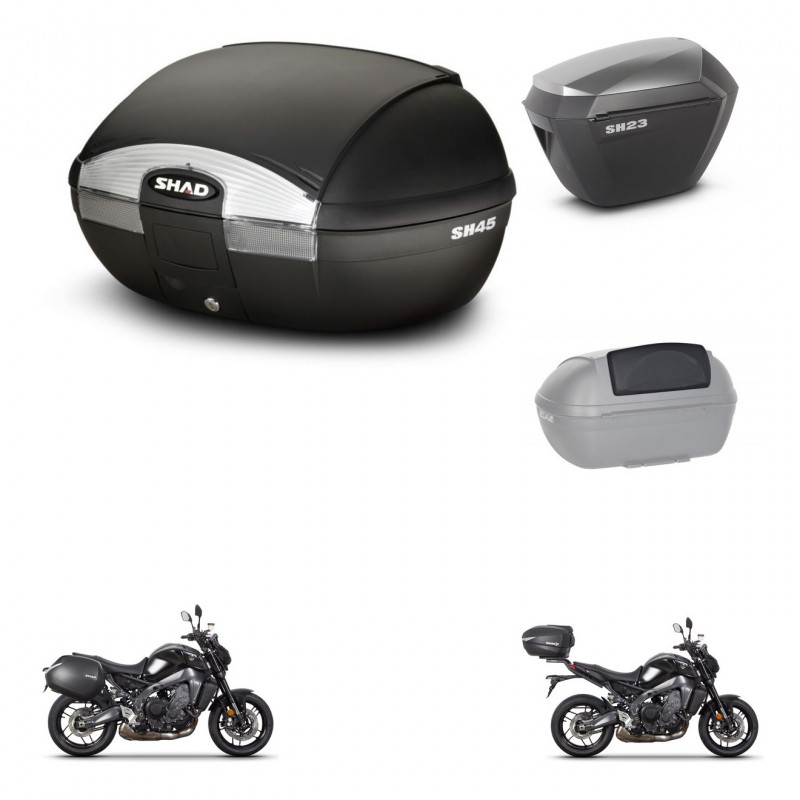 SHAD Maletas sh23 alu + soporte montaje baul SH45 accesorios KIT-464783