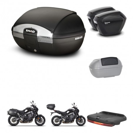 SHAD Maletas sh23 + soporte montaje baul SH45 accesorios KIT-464786