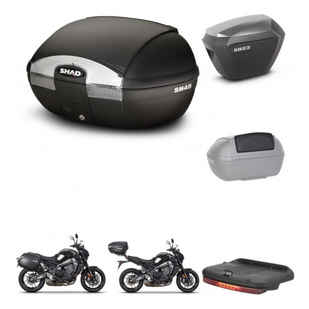 SHAD Maletas sh23 alu + soporte montaje baul SH45 accesorios KIT-464789