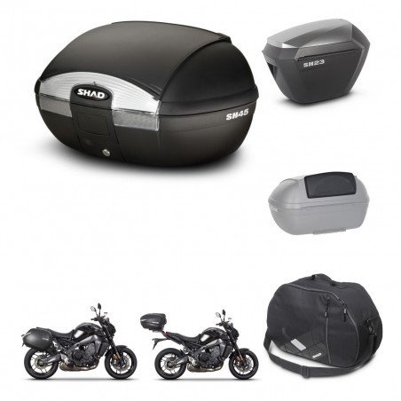 SHAD Maletas sh23 alu + soporte montaje baul SH45 accesorios KIT-464795