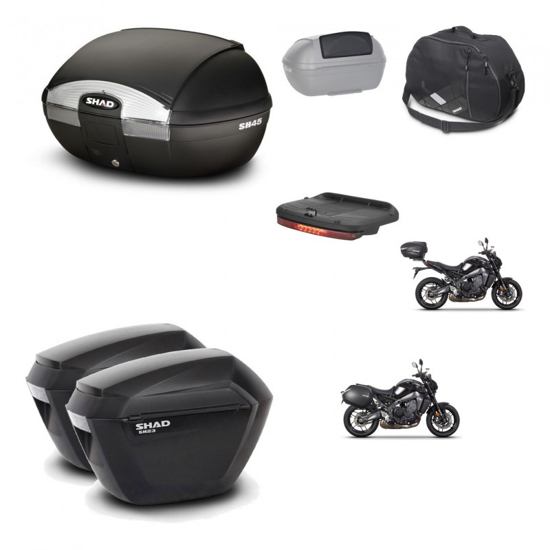 SHAD SH23 suitcases + mounting bracket SH45 trunk accessories KIT-464798