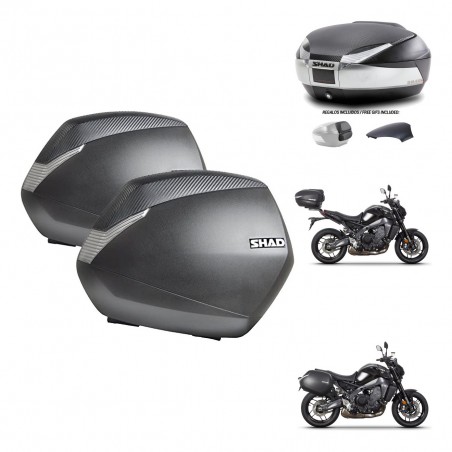 SHAD Baul SH48 tapa respaldo + soporte montaje maletas SH36 KIT-464946