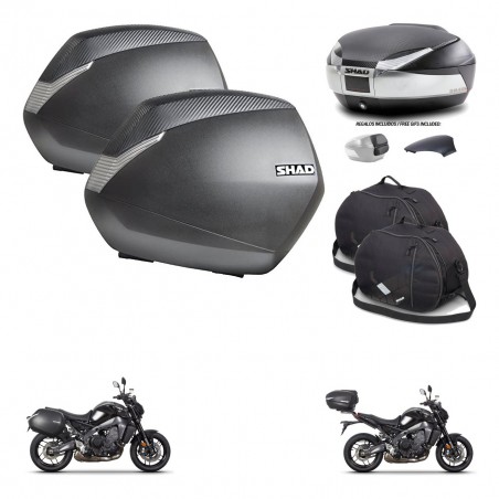 SHAD Baul SH48 tapa respaldo + soporte montaje maletas SH36 accesorios KIT-464947