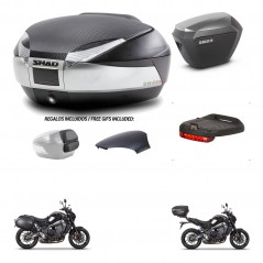 SHAD Maletas sh23 alu + soporte montaje baul SH48 tapa respaldo accesorios KIT-464957