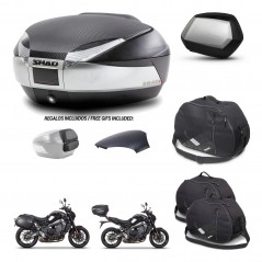 SHAD SH35 PREMIUM suitcases + mounting bracket SH48 trunk backrest cover accessories KIT-464962