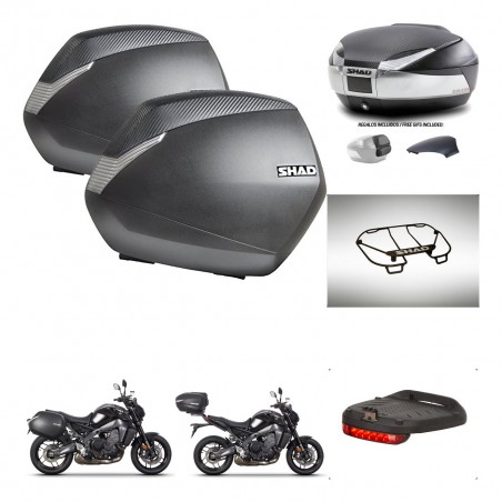 SHAD Baul SH48 tapa respaldo + soporte montaje maletas SH36 accesorios KIT-464976