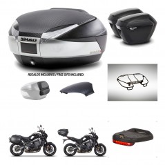 SHAD Suitcases sh23 + mounting bracket trunk SH48 backrest cover accessories KIT-464978
