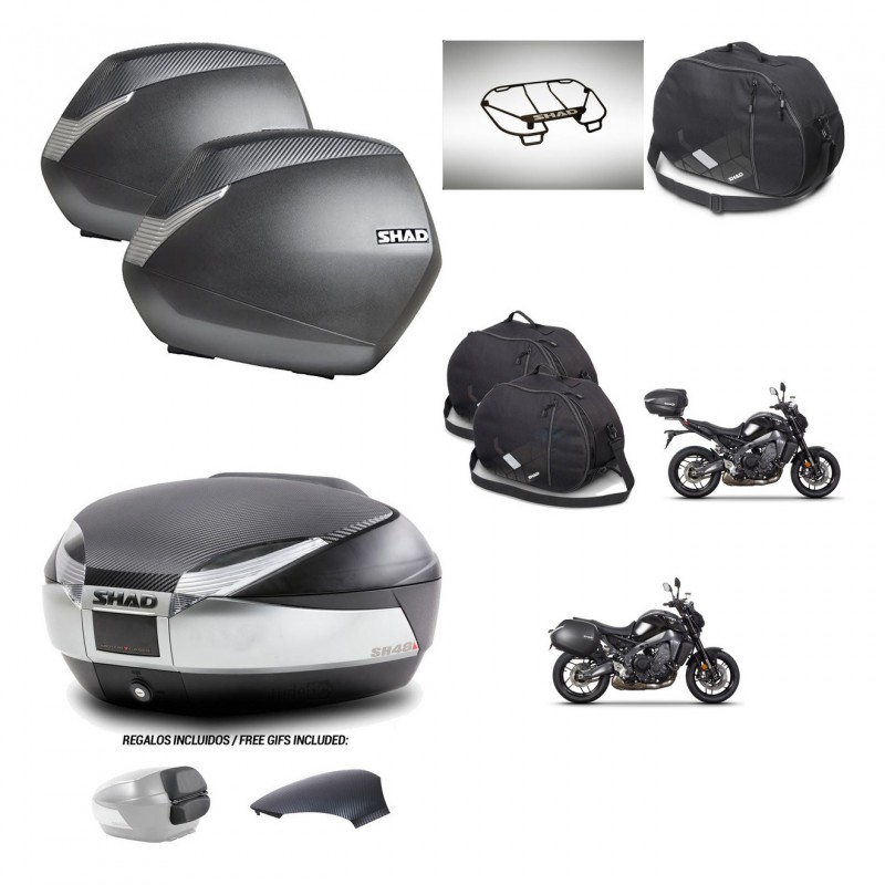 SHAD Baul SH48 tapa respaldo + soporte montaje maletas SH36 accesorios KIT-464983