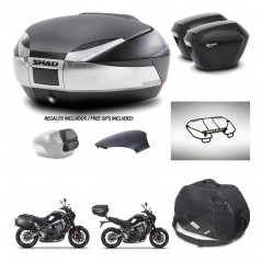 SHAD Maletas sh23 + soporte montaje baul SH48 tapa respaldo accesorios KIT-464984