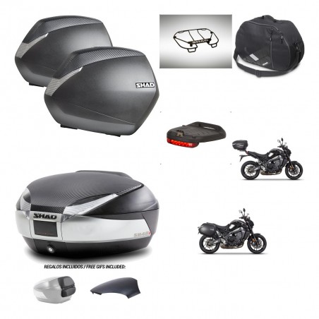 SHAD Baul SH48 tapa respaldo + soporte montaje maletas SH36 accesorios KIT-464988