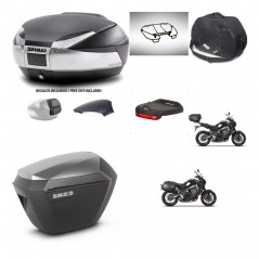SHAD SH23 alu suitcases + mounting bracket SH48 trunk backrest cover accessories KIT-464993
