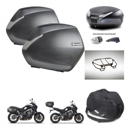 SHAD Baul SH48 tapa respaldo + soporte montaje maletas SH36 accesorios 49 L KIT-465078