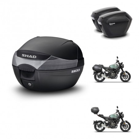 SHAD Maletas sh23 + soporte montaje baul SH33 KIT-465146