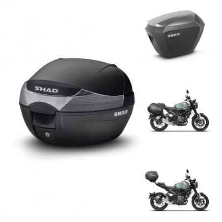 SHAD Maletas sh23 alu + soporte montaje baul SH33 KIT-465147