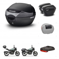 SHAD Maletas sh23 + soporte montaje baul SH33 accesorios KIT-465152