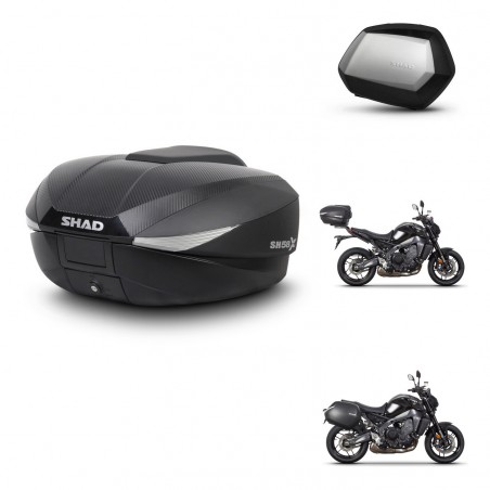 SHAD Maletas SH35 PREMIUM + soporte montaje baul SH58 KIT-465165
