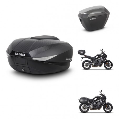 SHAD Maletas sh23 alu + soporte montaje baul SH58 KIT-465167