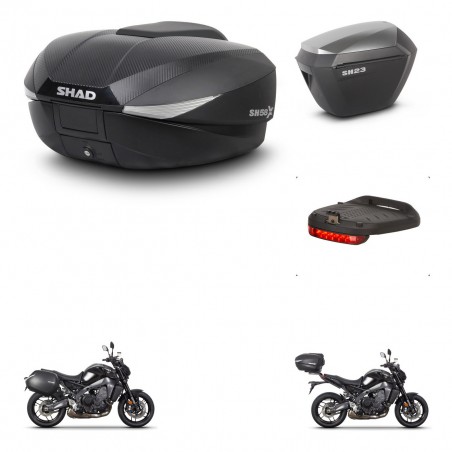 SHAD Maletas sh23 alu + soporte montaje baul SH58 accesorios KIT-465173