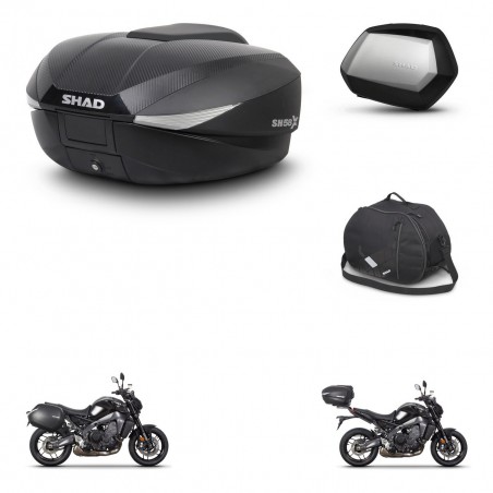 SHAD Maletas SH35 PREMIUM + soporte montaje baul SH58 accesorios KIT-465177