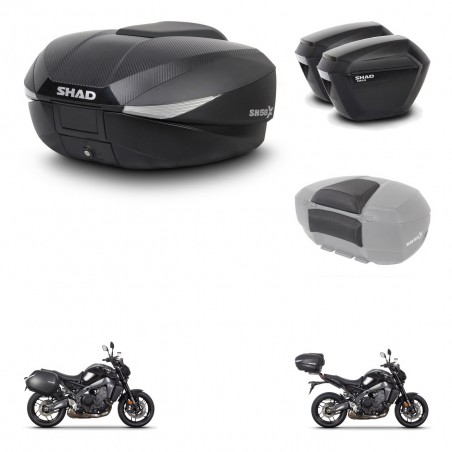 SHAD Maletas sh23 + soporte montaje baul SH58 accesorios KIT-465188