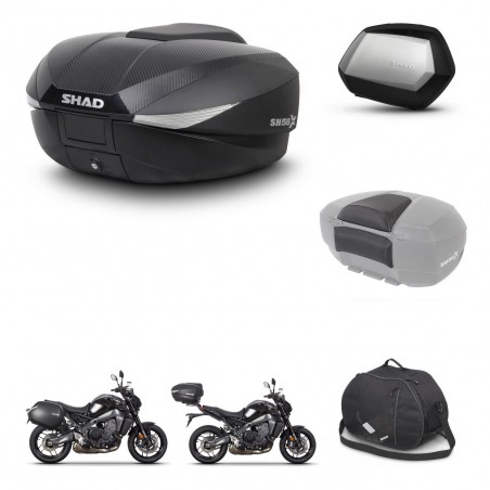 SHAD Maletas SH35 PREMIUM + soporte montaje baul SH58 accesorios KIT-465201