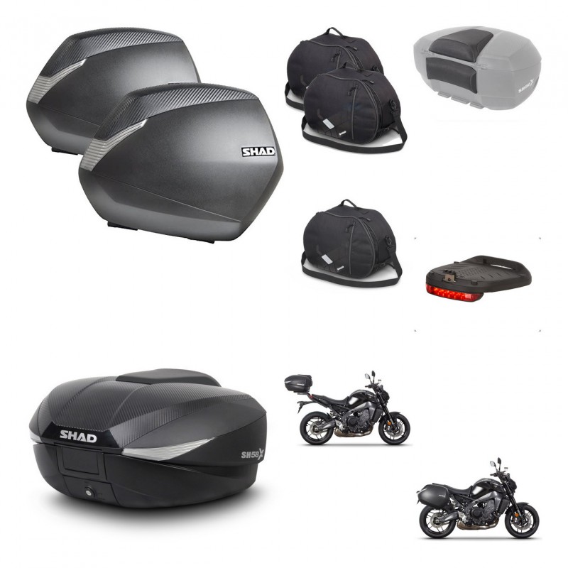 SHAD Baul SH58 + soporte montaje maletas SH36 accesorios KIT-465205