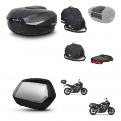SHAD SH35 PREMIUM suitcases + mounting bracket SH58 trunk accessories KIT-465208