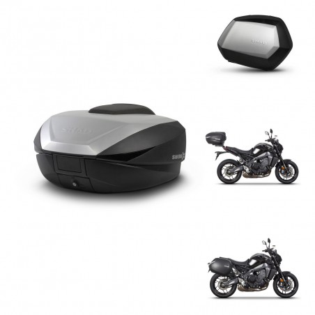 SHAD SH35 PREMIUM suitcases + mounting bracket SH59 trunk 59L KIT-465261