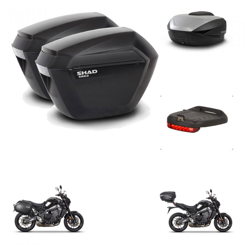 SHAD SH59 trunk + mounting bracket sh23 suitcases accessories 59L KIT-465266