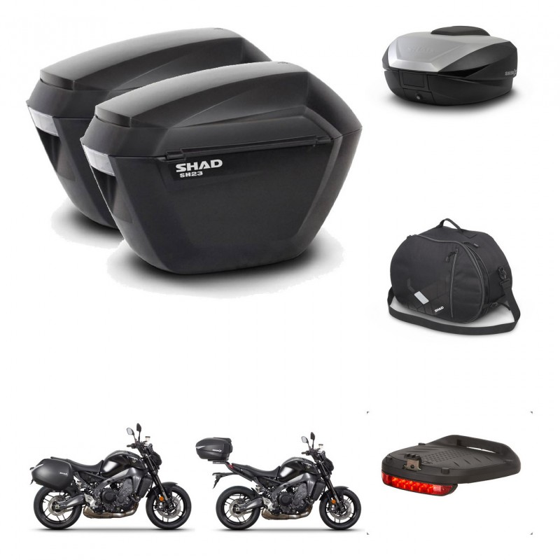 SHAD SH59 trunk + mounting bracket sh23 suitcases accessories 59L KIT-465278