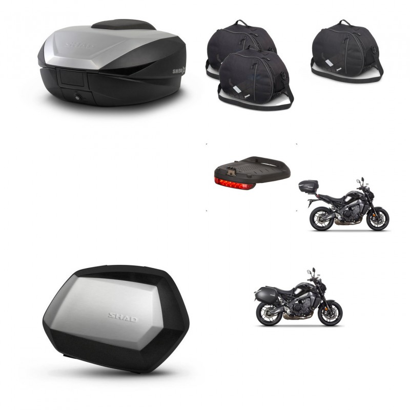 SHAD SH35 PREMIUM suitcases + mounting bracket SH59 trunk accessories 59L KIT-465280
