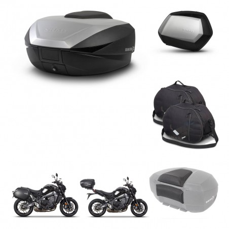 SHAD SH35 PREMIUM suitcases + mounting bracket SH59 trunk accessories 59L KIT-465286
