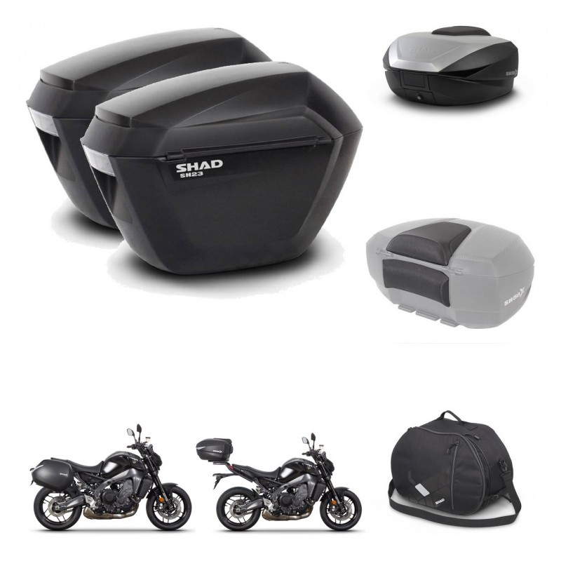 SHAD SH59 trunk + mounting bracket sh23 suitcases accessories 59L KIT-465296
