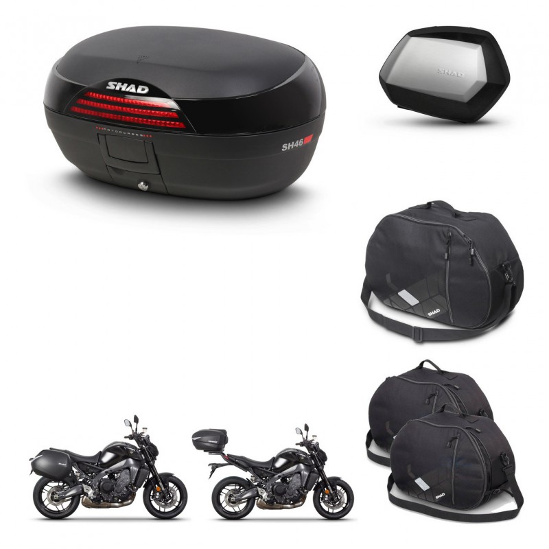 SHAD SH35 PREMIUM suitcases + mounting bracket SH46 trunk accessories 45 L KIT-465370