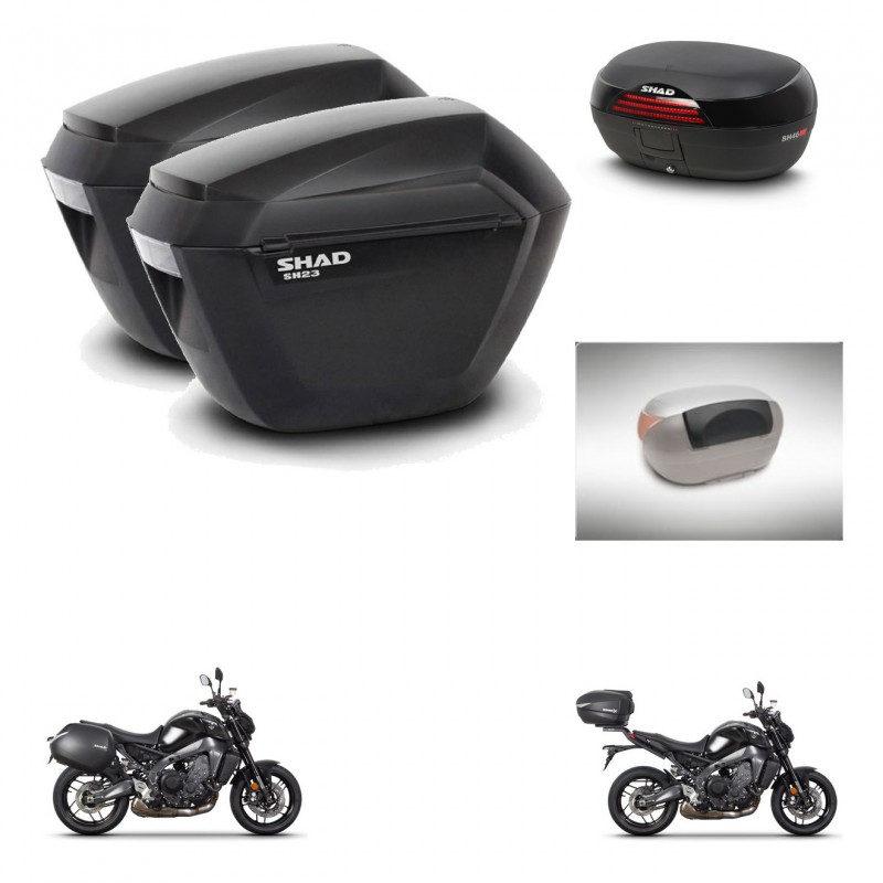 SHAD SH46 trunk + mounting bracket sh23 suitcases accessories 45 L KIT-465380