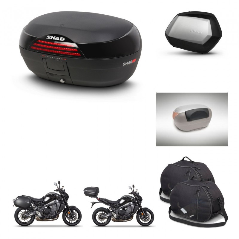 SHAD SH35 PREMIUM suitcases + mounting bracket SH46 trunk accessories 45 L KIT-465382