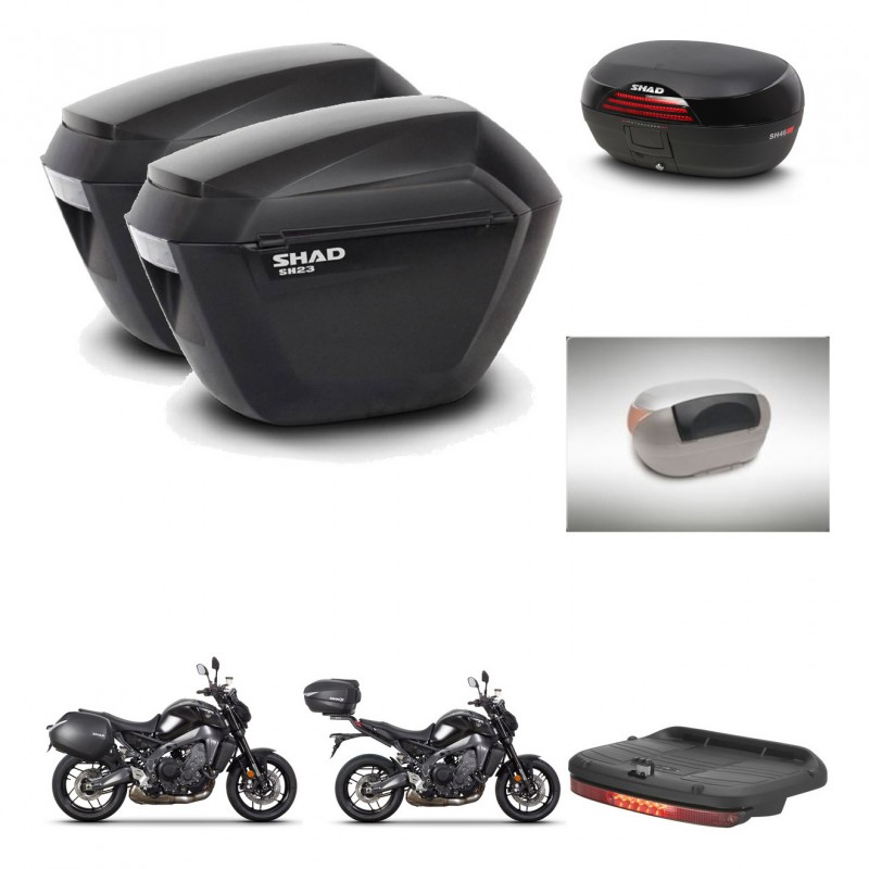 SHAD Baul SH46 + soporte montaje maletas sh23 accesorios 45 L KIT-465386