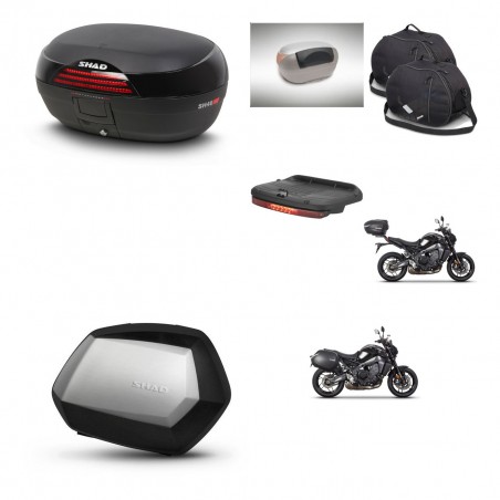 SHAD SH35 PREMIUM suitcases + mounting bracket SH46 trunk accessories 45 L KIT-465388